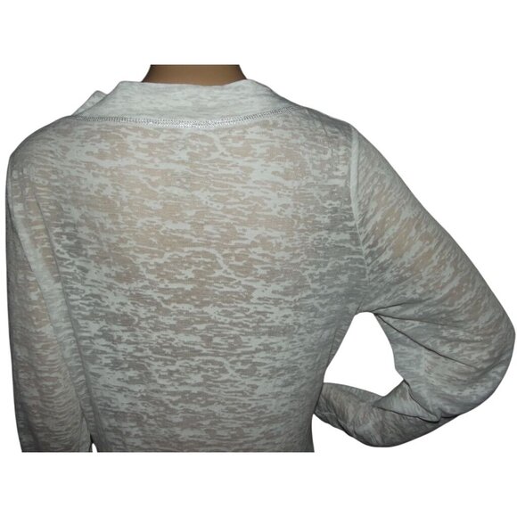 Vanity Tunic Womens Size XL white burnout slub wrap top Swim Coverup semi sheer - Picture 8 of 9